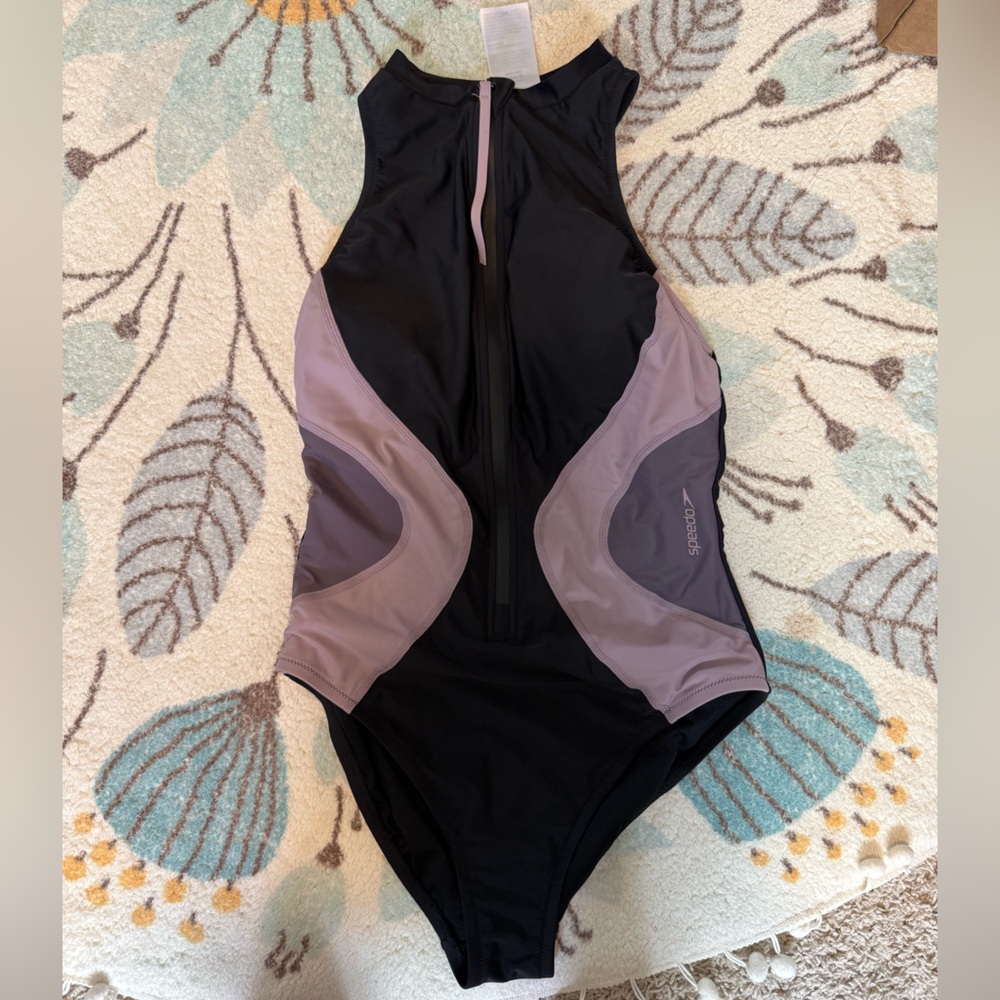 NWOT Speedo Black Swimsuit